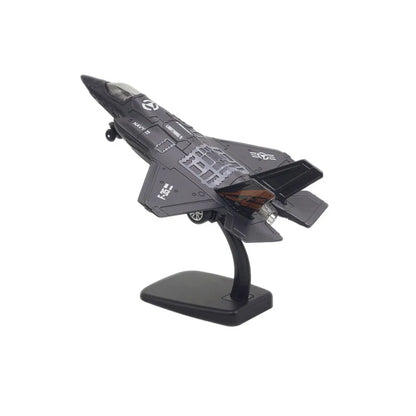 Pullback & Go Jet Rafale Fighter Aircraft Toy with Light Sound Diecast F16 F22 F35