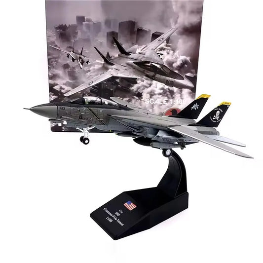 1/100 Scale Military Model Toys F14 F 14 Pirate Tomcat F-14