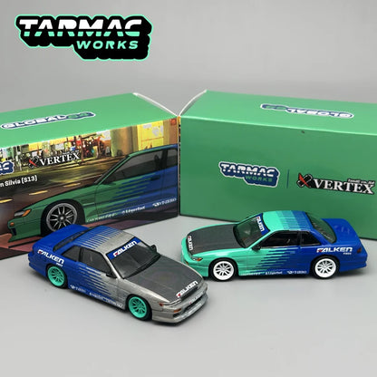 Tarmac Works 1:64 TW VERTEX Nissan Silvia S13 Falken Chase