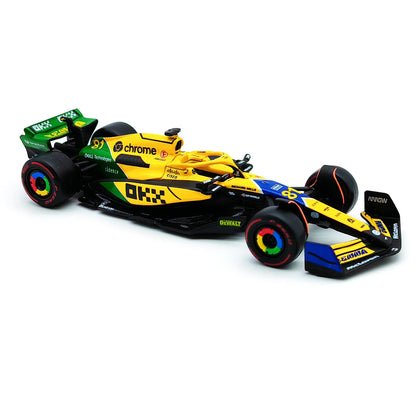Bburago 1:43 2024 Mclaren MCL38 Miami Monaco F1 Formula Car Die Cast Vehicles Collectible Model Racing Toys