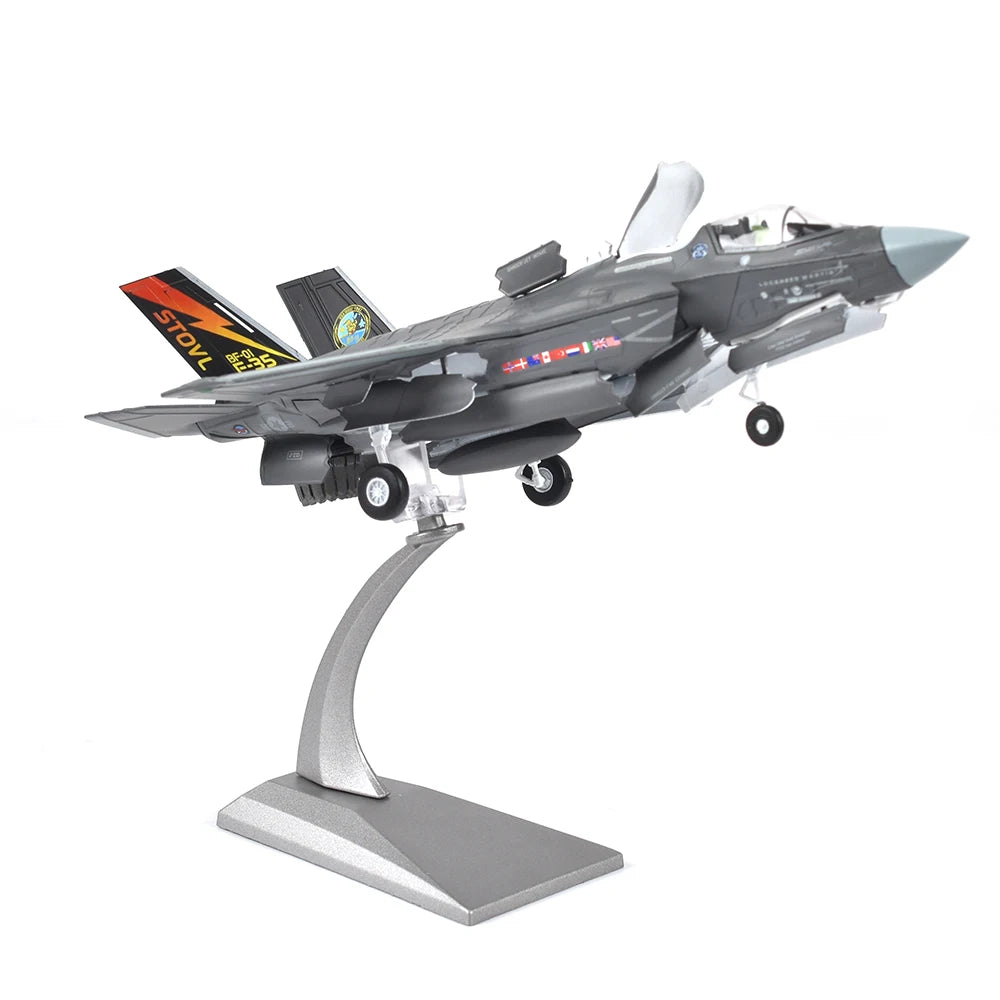 JASON TUTU 1/72 Scale Diecast Metal  F35B Fighter F-35 Lightning II Aircraft