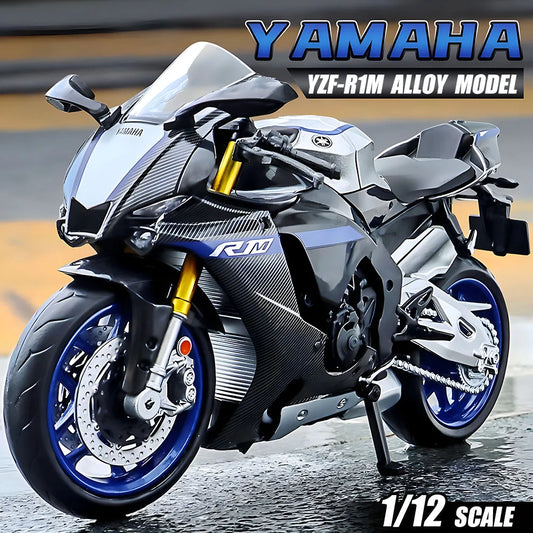 1/12 Scale Yamaha YZF-R1M Motorcycle Alloy Diecast