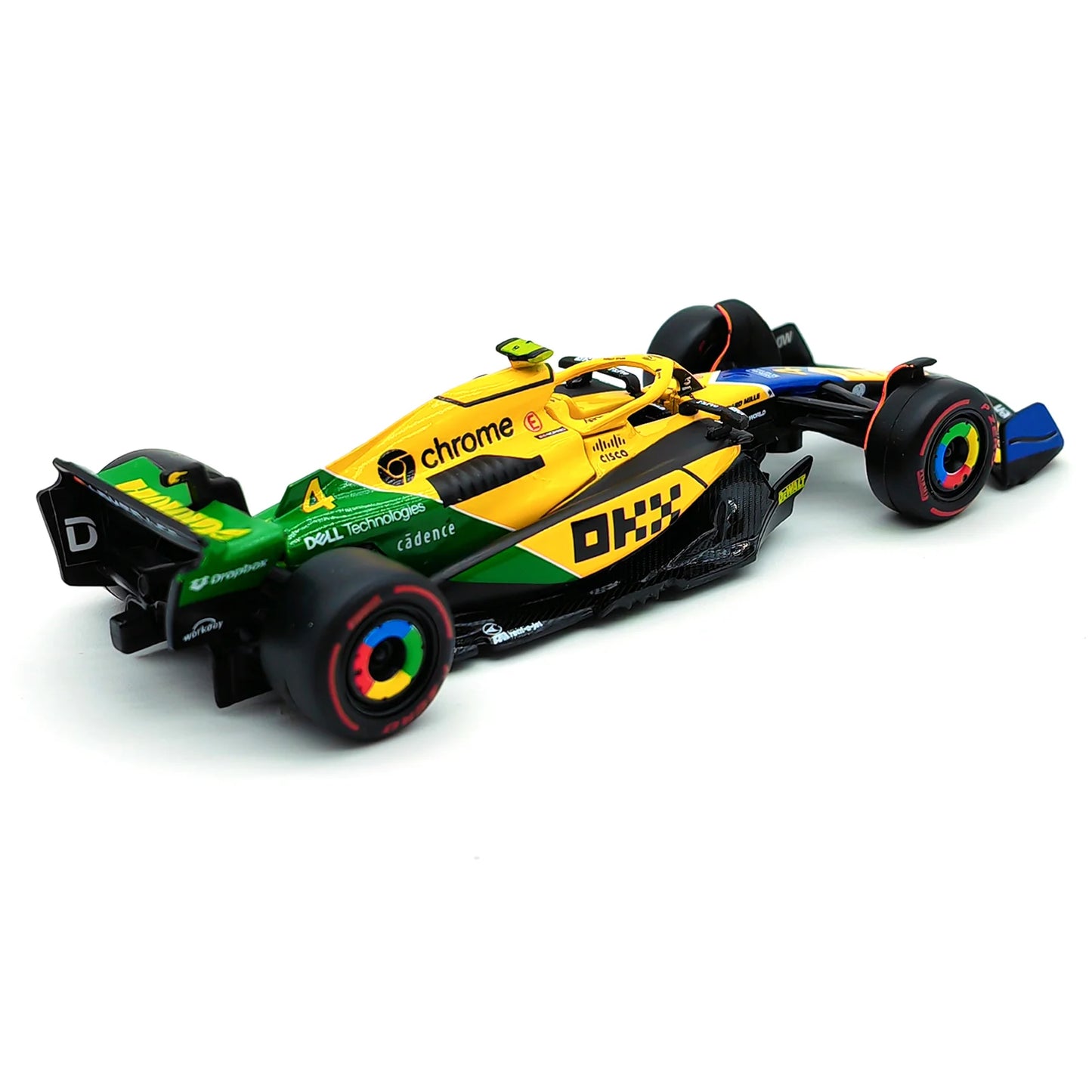 Bburago 1:43 2024 Mclaren MCL38 Miami Monaco F1 Formula Car Die Cast Vehicles Collectible Model Racing Toys