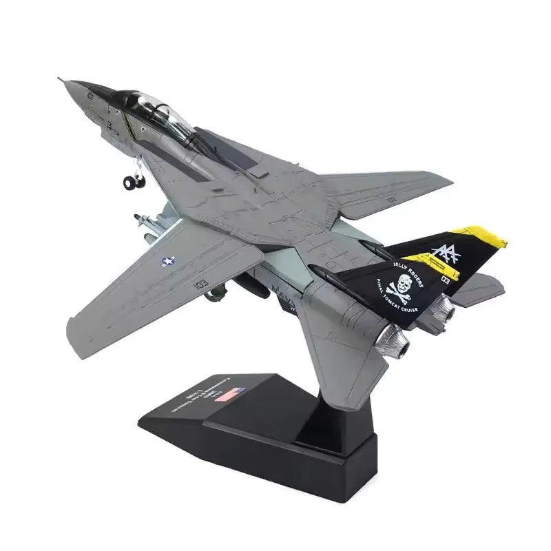 1/100 Scale Military Model Toys F14 F 14 Pirate Tomcat F-14