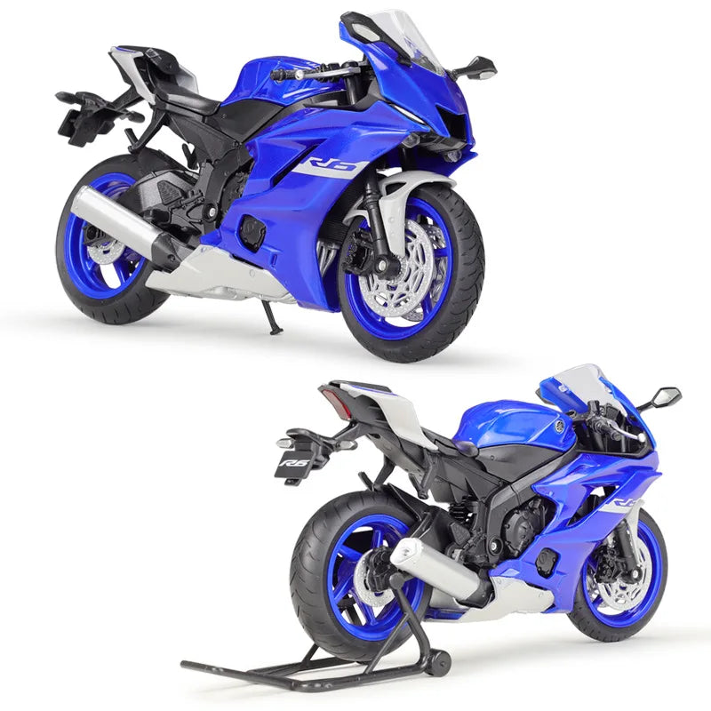 WELLY 1/12 Yamaha YZF-R6 Die Cast Motorcycle Model Toy Vehicle Collection Autobike Shork-Absorber Off Road Autocycle Toys Car