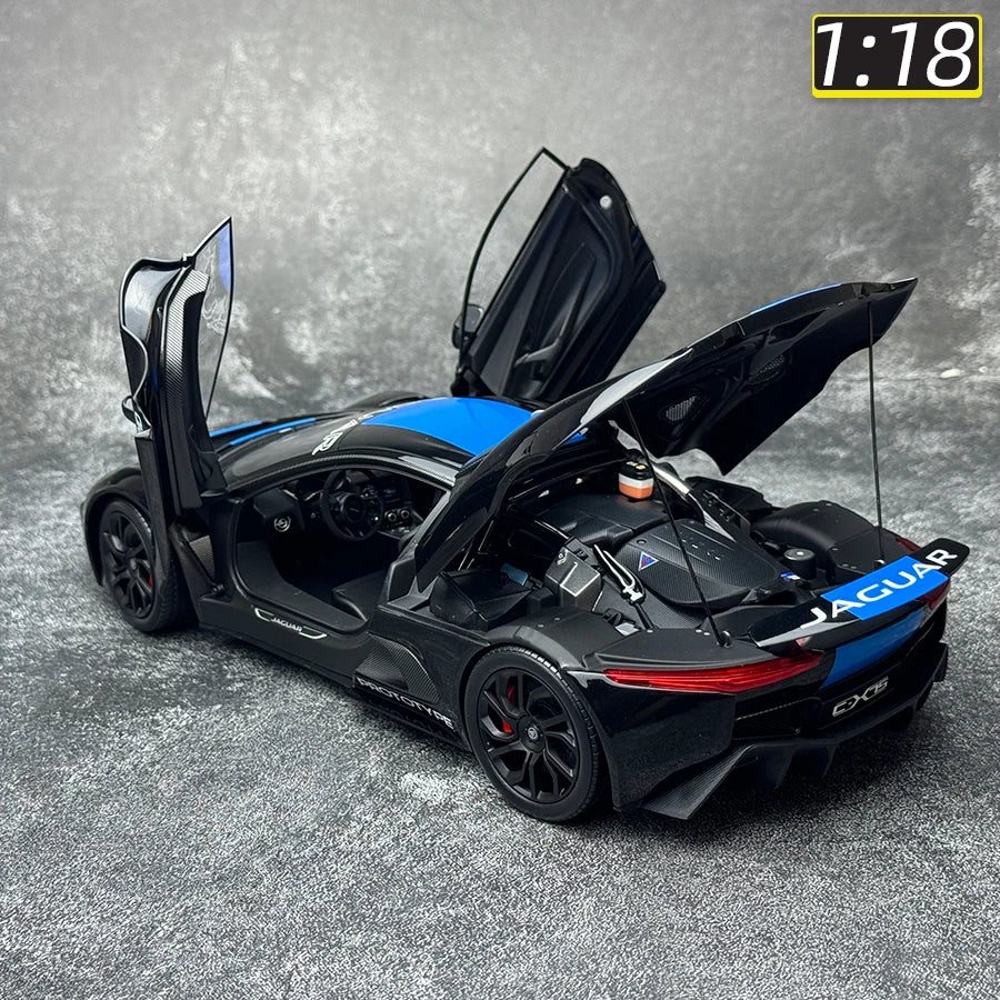 Almost Real AR 1/18 scale New Jaguar C-X75 2013   CX75  Ultimate Black Metallic