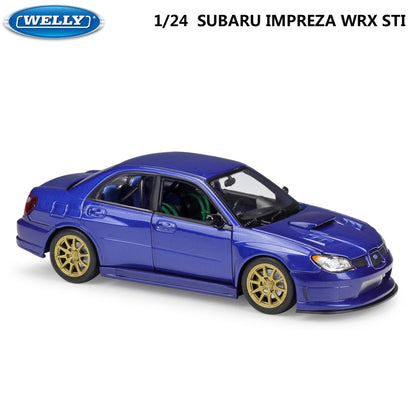 WELLY Diecast Car 1:24 Scale SUBARU WRX STI
