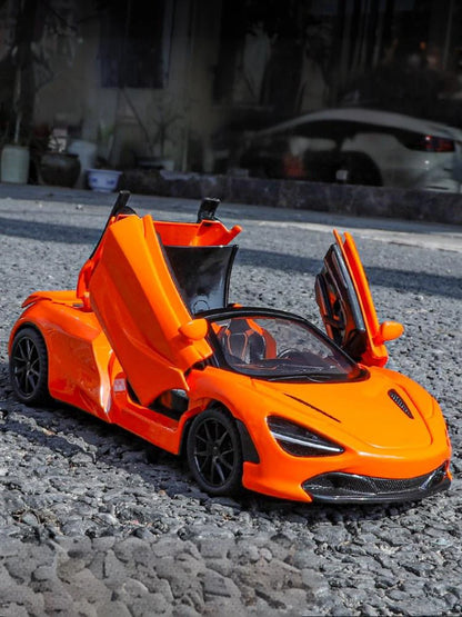 1:32 McLaren 720s Supercar Sports Alloy Diecast Model Car Sound & Light High Simulation Hobby Collection Birthday Gifts For Boy