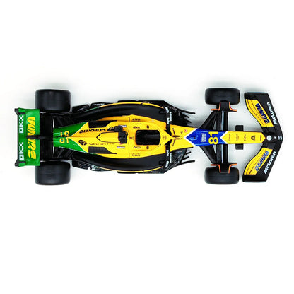 Bburago 1:43 2024 Mclaren MCL38 Miami Monaco F1 Formula Car Die Cast Vehicles Collectible Model Racing Toys