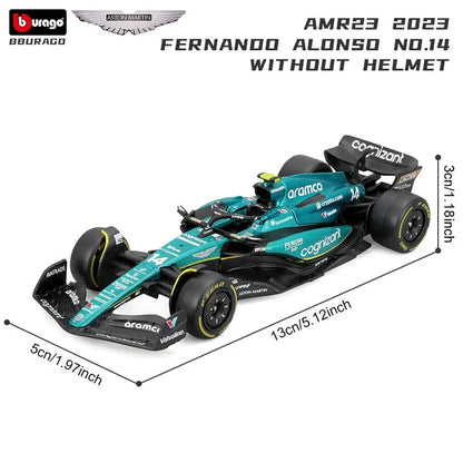 Bburago 2024 1:43 Aston Martin Amr23 F1 Car #14 #18 Rb19 Las Vegas   Racing Edition