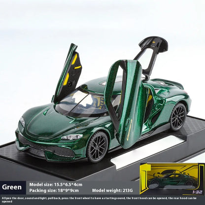 1:32 Gemera GT Super Sports Car Alloy Diecast Model Sound & Light Pull Back Toy Collection Of Hobby Decorative Fine Ornaments