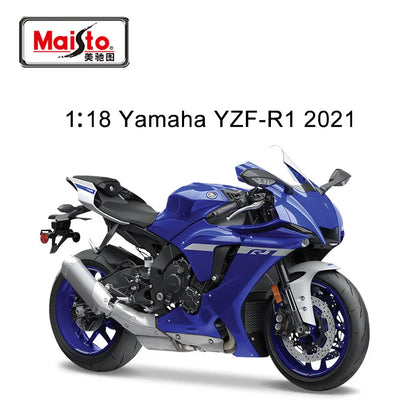 New In Stock Maisto 1:18 Yamaha Mt-07 2018 Yamaha Mt10 Alloy Miniature Diecast Model Yamaha Motorcycle Series Custom Toys Gift
