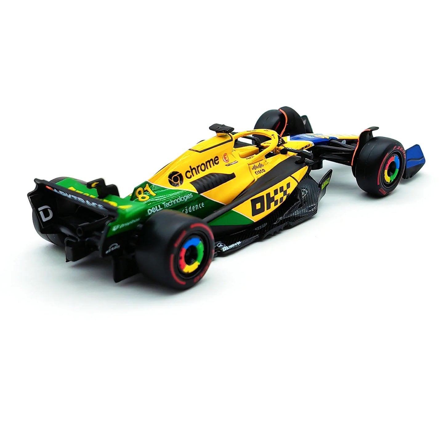 Bburago 1:43 2024 Mclaren MCL38 Miami Monaco F1 Formula Car Die Cast Vehicles Collectible Model Racing Toys