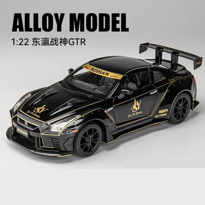 1:24 God Of War Nissan Skyline GTR R34 R35 Alloy