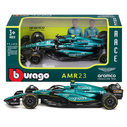 Bburago 2024 1:43 Aston Martin Amr23 F1 Car #14 #18 Rb19 Las Vegas   Racing Edition