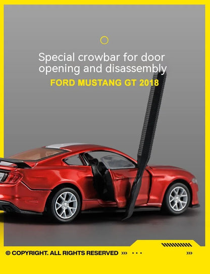 CCA DIY Customizable 1:43 Scale Ford Mustang Alloy Car Model Kit
