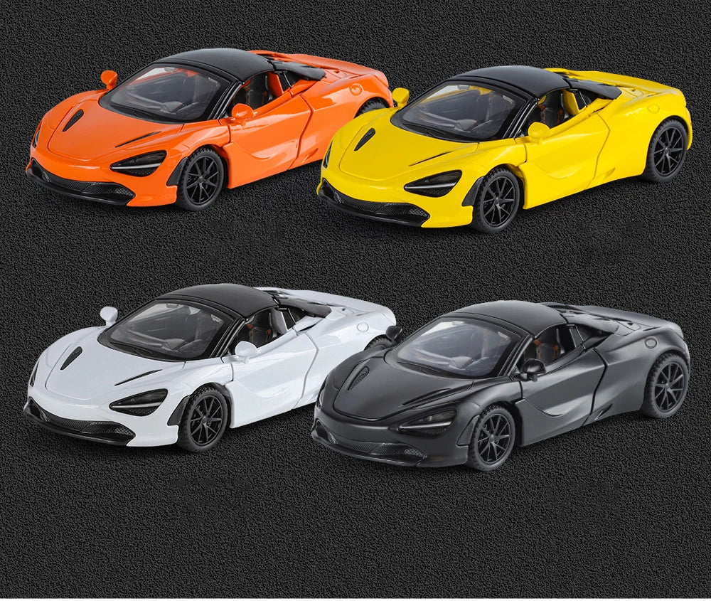 1:32 McLaren 720s Supercar Sports Alloy Diecast Model Car Sound & Light High Simulation Hobby Collection Birthday Gifts For Boy