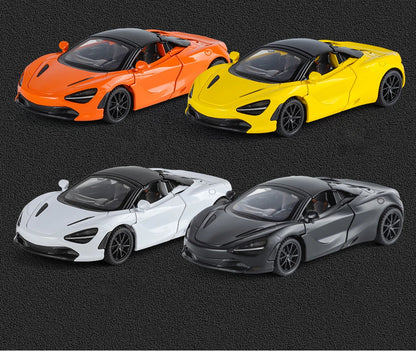 1:32 McLaren 720s Supercar Sports Alloy Diecast Model Car Sound & Light High Simulation Hobby Collection Birthday Gifts For Boy