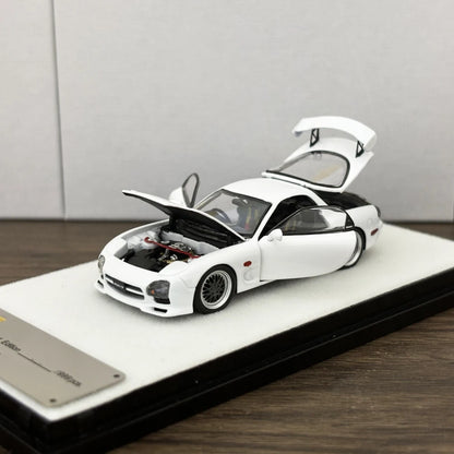 PGM 1:64 RX7 White Color Full Open Diecast Model Car