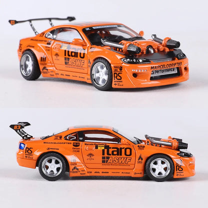 YS 1:64 Silvia S15 Modified Alloy Moldel Car