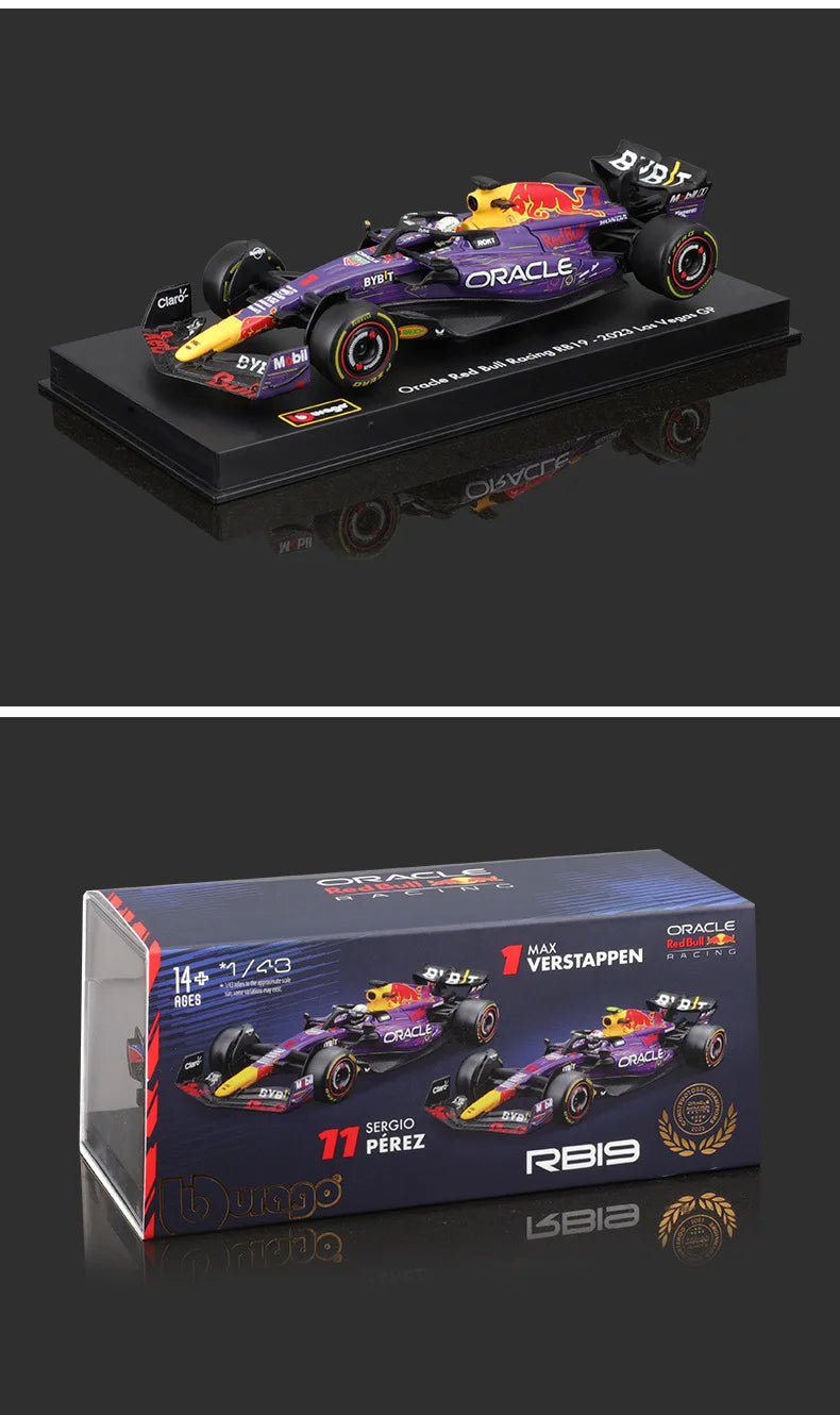 Bburago 2024 1:43 Aston Martin Amr23 F1 Car #14 #18 Rb19 Las Vegas   Racing Edition