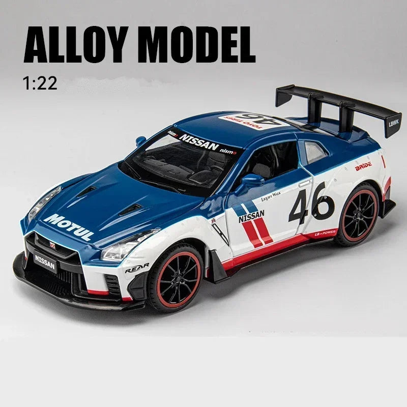 1:24 God Of War Nissan Skyline GTR R34 R35 Alloy