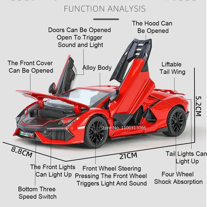 1:24 Lambor Revuelto Alloy Sports Cars