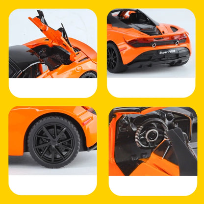 1:32 McLaren 720s Supercar Sports Alloy Diecast Model Car Sound & Light High Simulation Hobby Collection Birthday Gifts For Boy