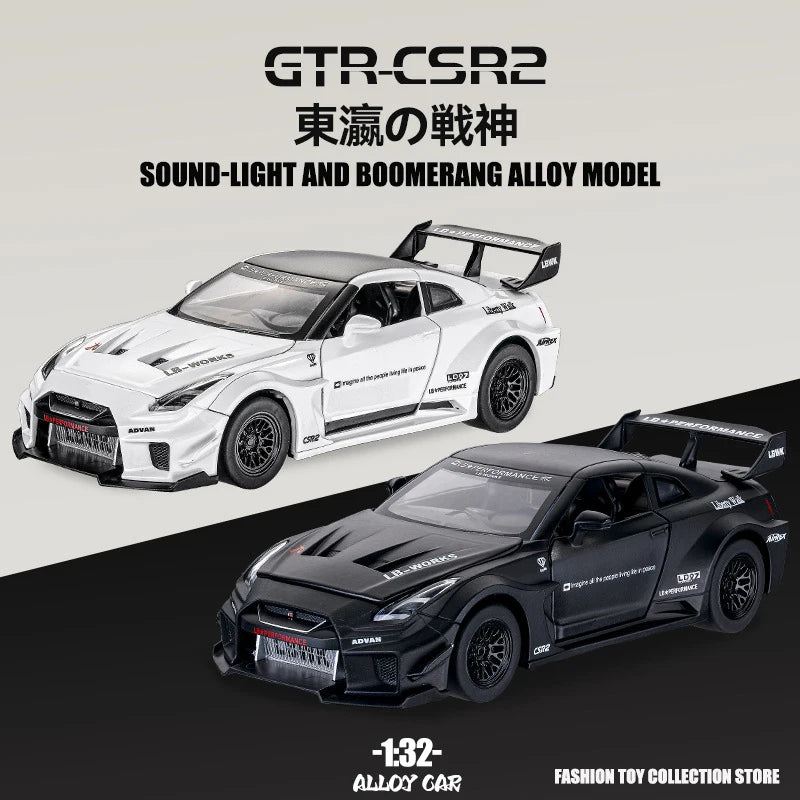 1: 32 GTR-CSR2 Fast and Furious Alloy Car Model Diecasts