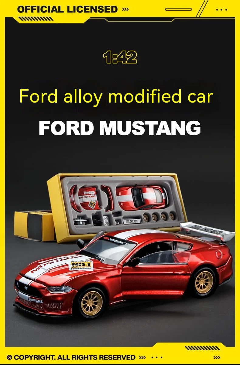CCA DIY Customizable 1:43 Scale Ford Mustang Alloy Car Model Kit