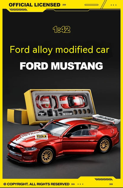CCA DIY Customizable 1:43 Scale Ford Mustang Alloy Car Model Kit