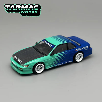 Tarmac Works 1:64 TW VERTEX Nissan Silvia S13 Falken Chase