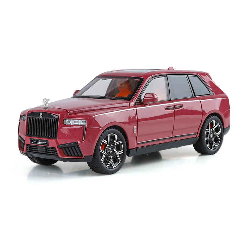 1:24 Rolls Royce Cullinan SUV Alloy Diecast Metal Model Car Pull Back Sound And Light Children's Toy Car Mini GT Miniature Gift