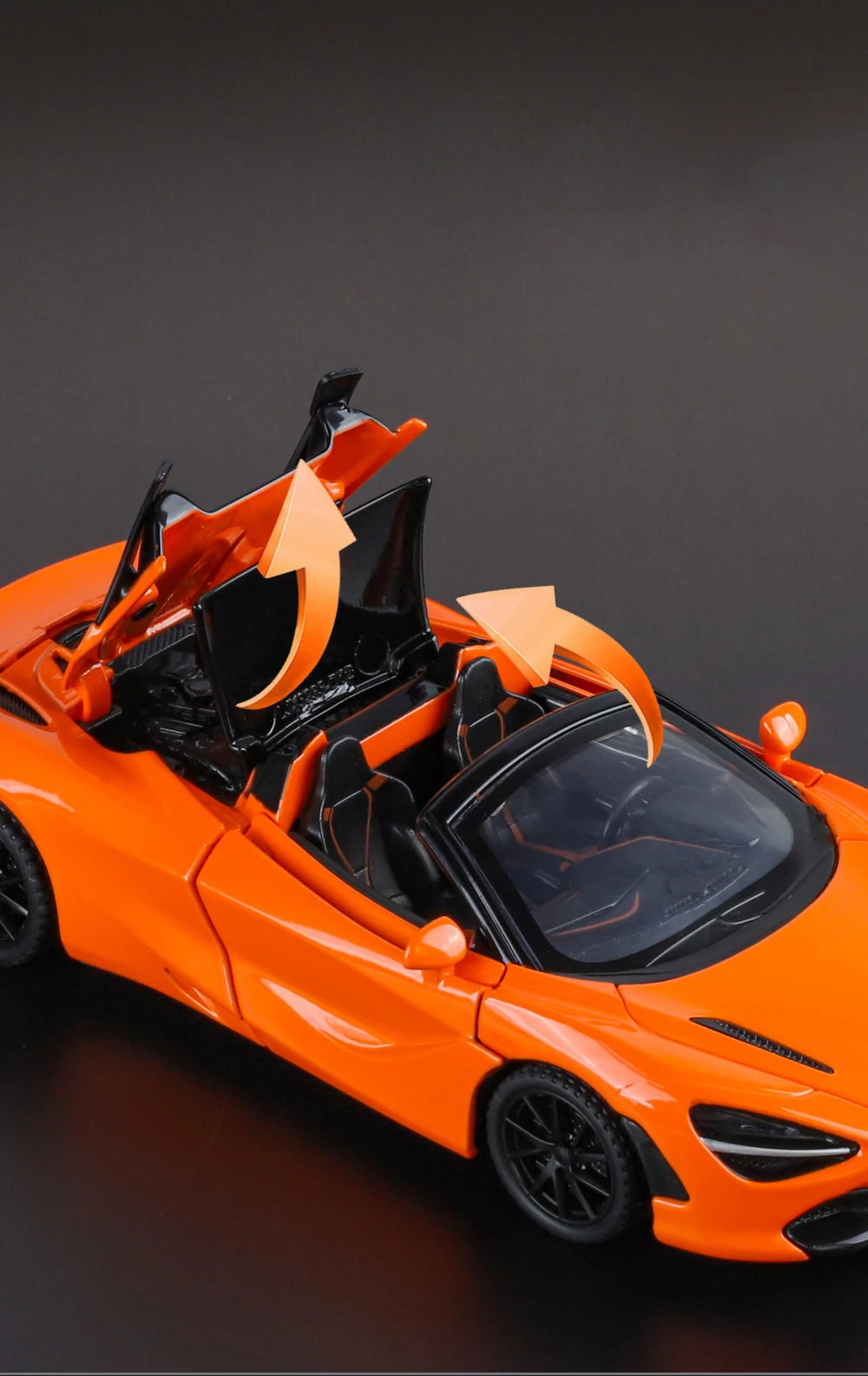 1:32 McLaren 720s Supercar Sports Alloy Diecast Model Car Sound & Light High Simulation Hobby Collection Birthday Gifts For Boy