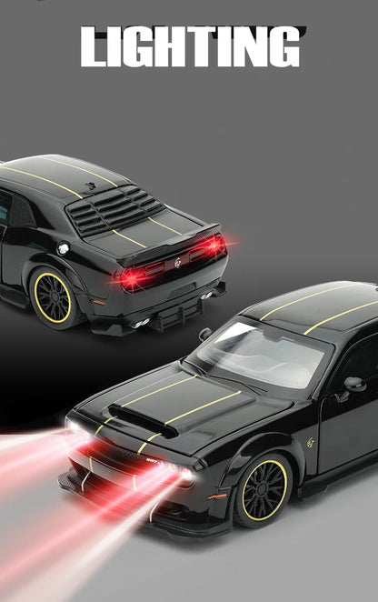 1:32 Dodge Challenger SRT Redeye Hellcat Alloy Musle Car