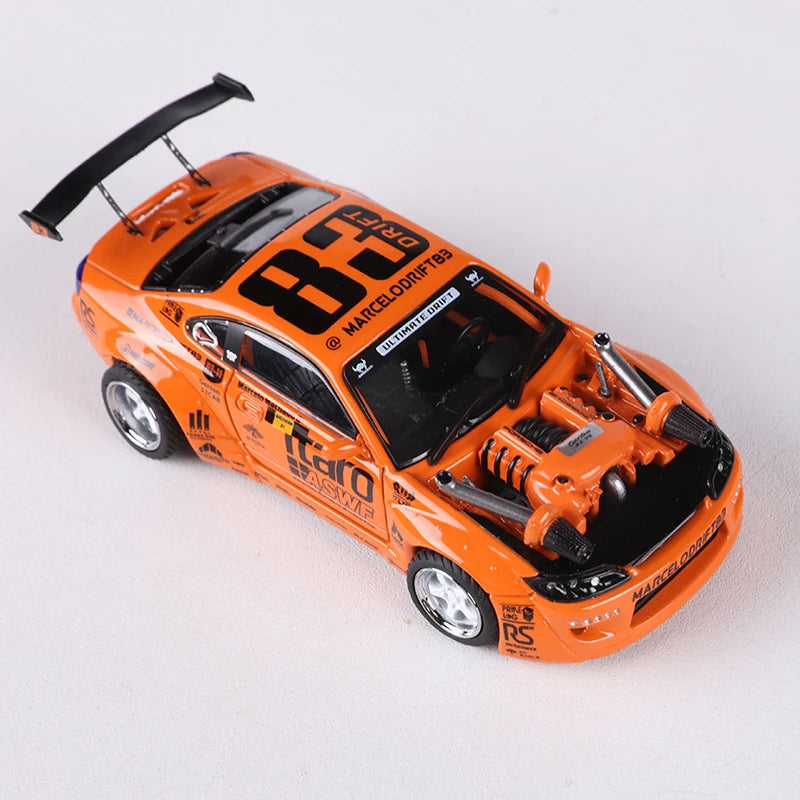 YS 1:64 Silvia S15 Modified Alloy Moldel Car