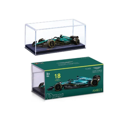 New Product Bburago 1:43  2023 Aston Martin Amr23 F1 Bburago Formula Racing Amr23 Diecast Model Alloy Luxury Vehicle Car Kid Toy