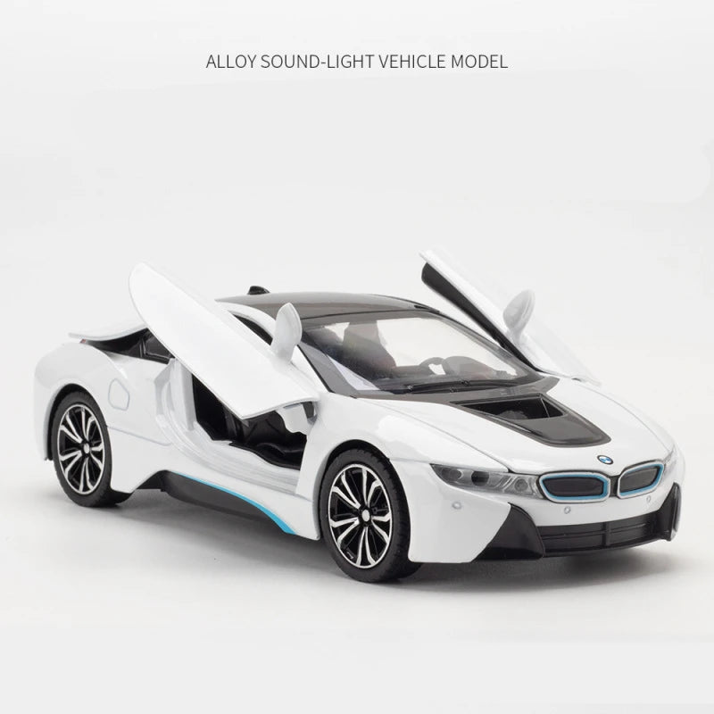 1:24 i8 New Energy Car Alloy Sports Car