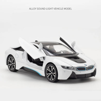 1:24 i8 New Energy Car Alloy Sports Car