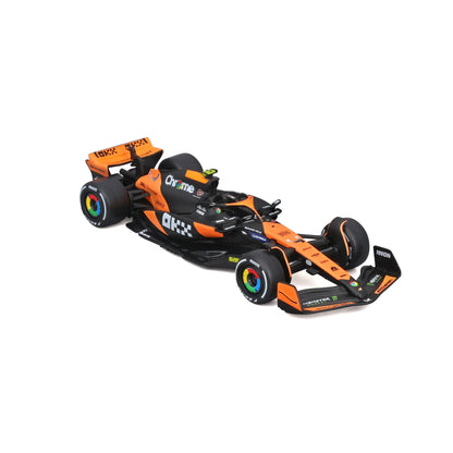 Bburago 1:43 2024 Mclaren MCL38 Miami Monaco F1 Formula Car Die Cast Vehicles Collectible Model Racing Toys