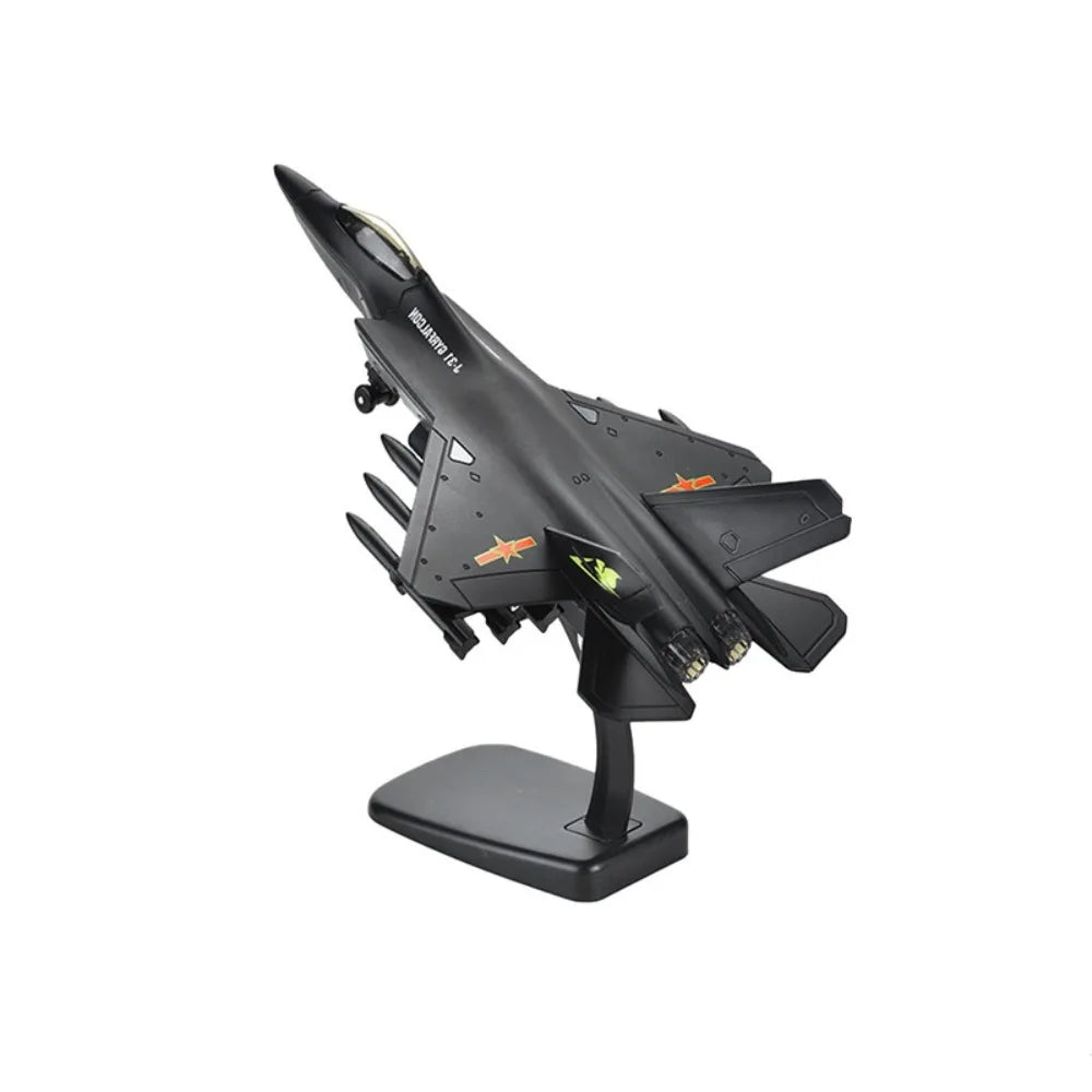 Pullback & Go Jet Rafale Fighter Aircraft Toy with Light Sound Diecast F16 F22 F35