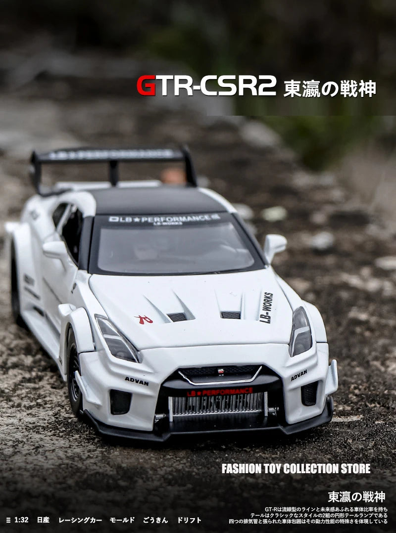 1: 32 GTR-CSR2 Fast and Furious Alloy Car Model Diecasts