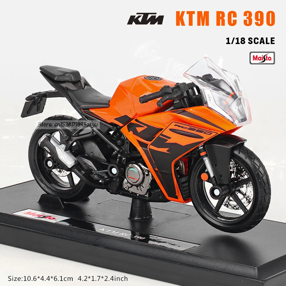 Maisto 1:18  NINJA H2R KTM RC 390 YZF-R1 Naked V4 S  YAMAHA MT-07 2018 motorcycle