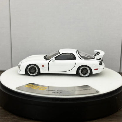 PGM 1:64 RX7 White Color Full Open Diecast Model Car