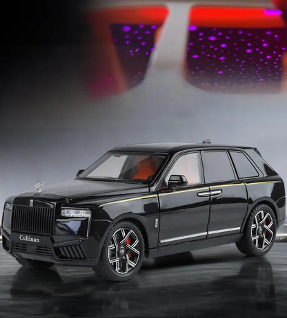 1:24 Rolls Royce Cullinan SUV Alloy Diecast Metal Model Car Pull Back Sound And Light Children's Toy Car Mini GT Miniature Gift