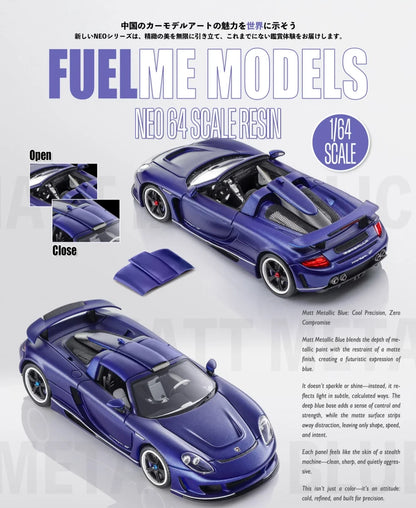 Fuelme 1:64 Matt Carbon MGT Diecast
