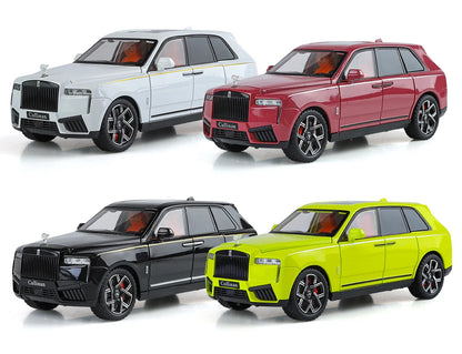1:24 Rolls Royce Cullinan SUV Alloy Diecast Metal Model Car Pull Back Sound And Light Children's Toy Car Mini GT Miniature Gift