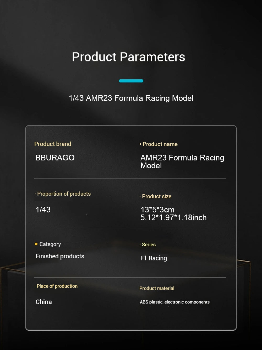 Bburago 2024 1:43 Aston Martin Amr23 F1 Car #14 #18 Rb19 Las Vegas   Racing Edition
