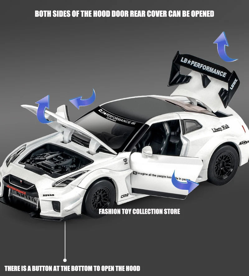 1: 32 GTR-CSR2 Fast and Furious Alloy Car Model Diecasts