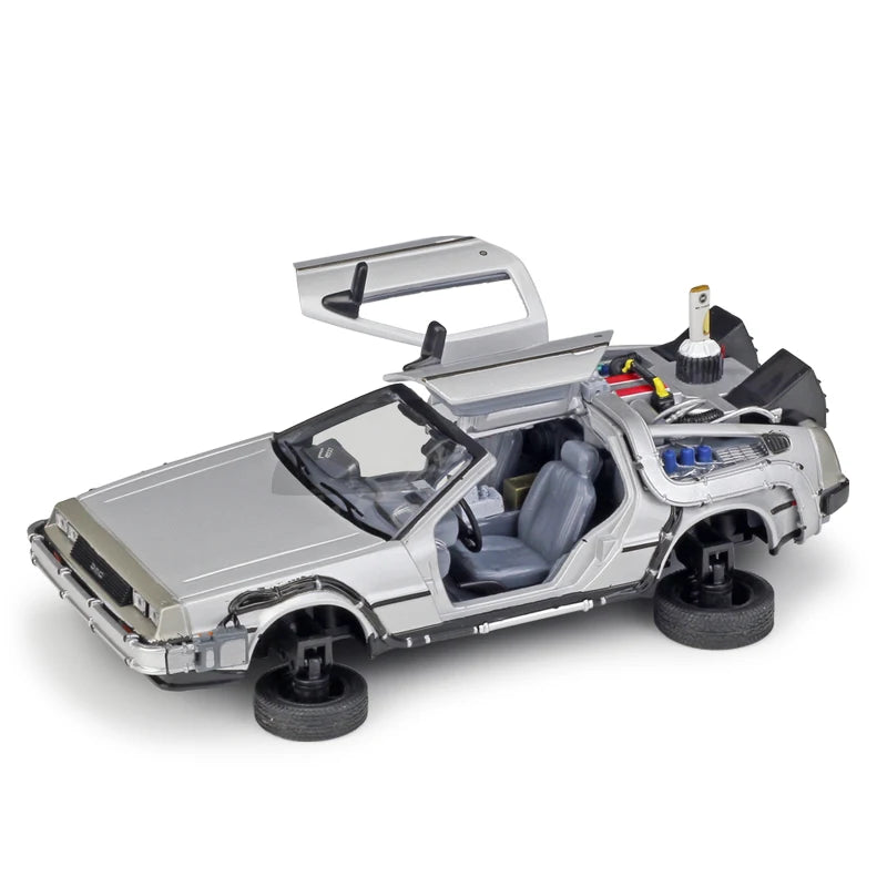 WELLY Diecast 1:24 Scale Model Car Toy DMC-12 For Movie Back to The Future